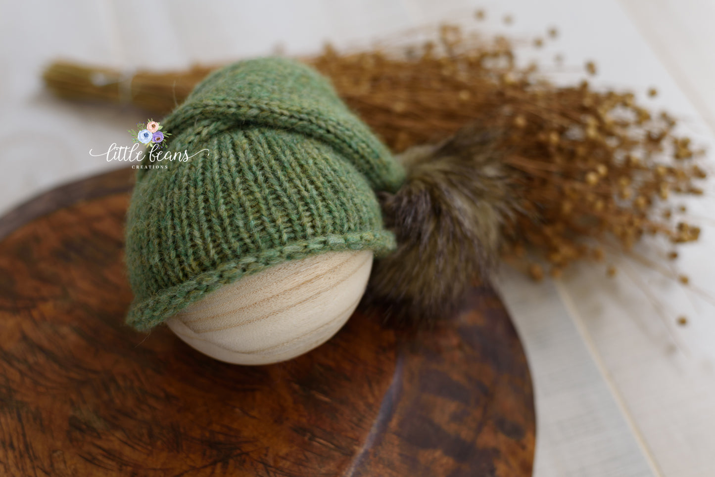 Fur Pom Pom Beanie or Wrap