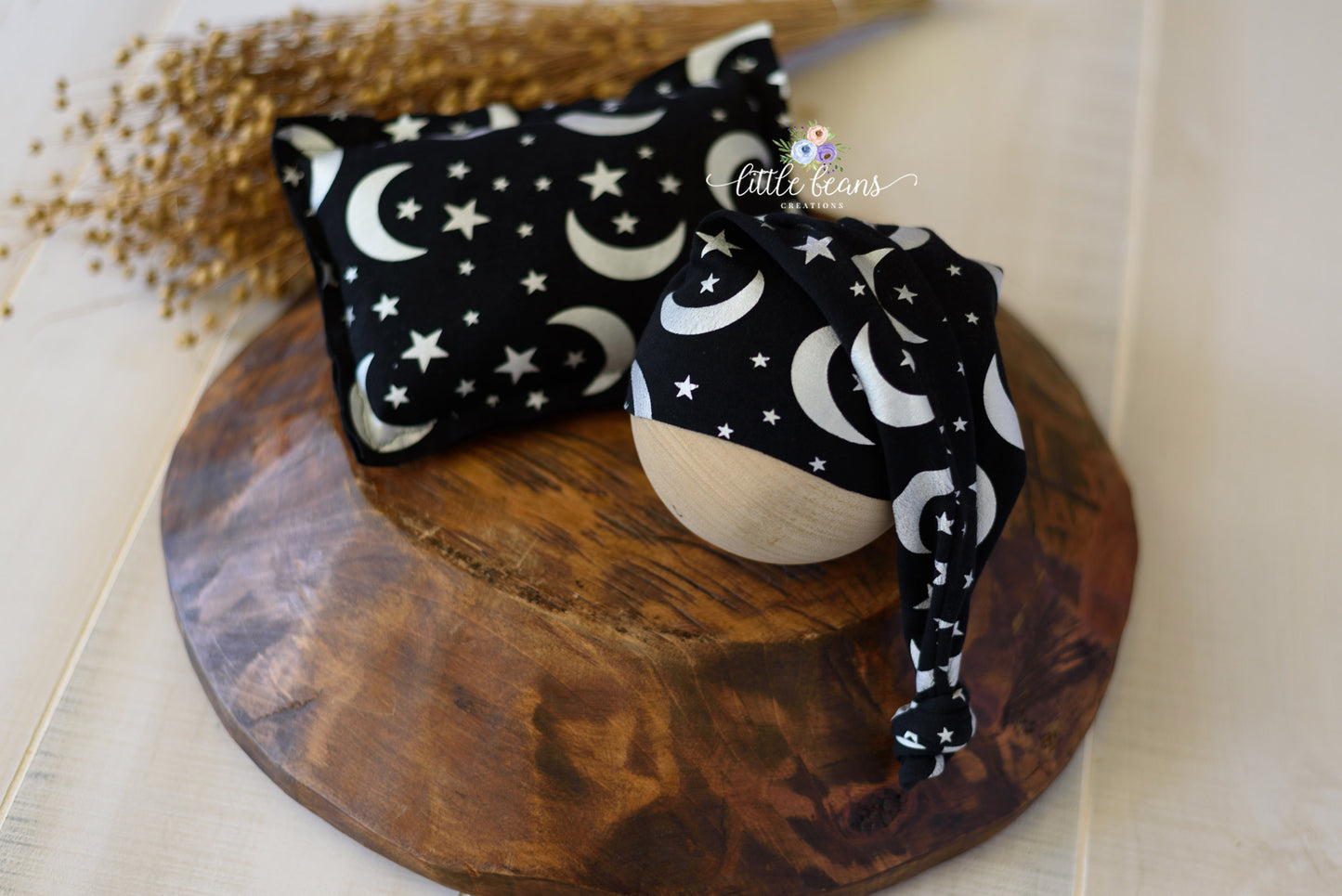 Moon and Stars Newborn Sleepy Hat, Pants, or Pillow