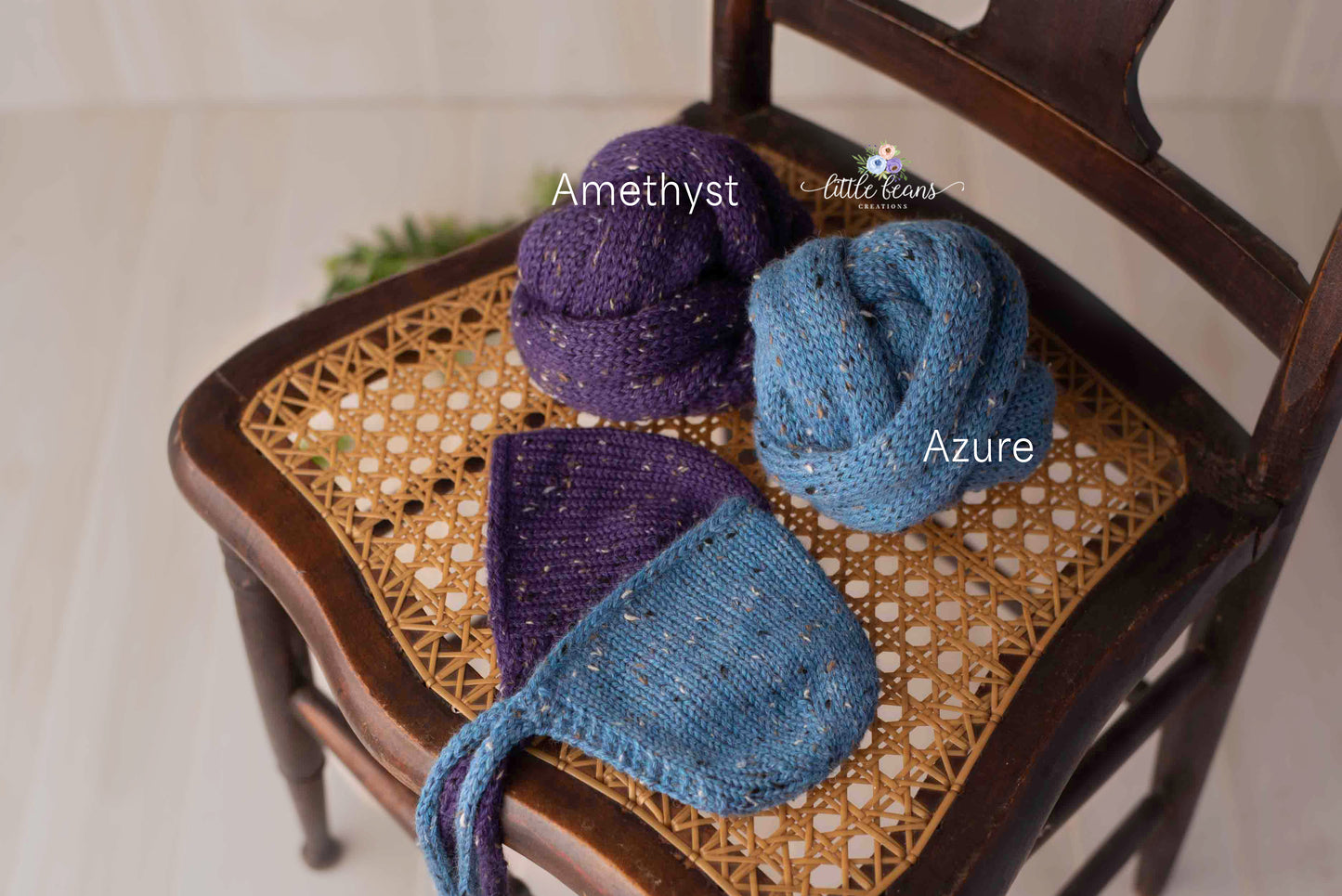 Tweed Alpaca Bonnet and Wrap