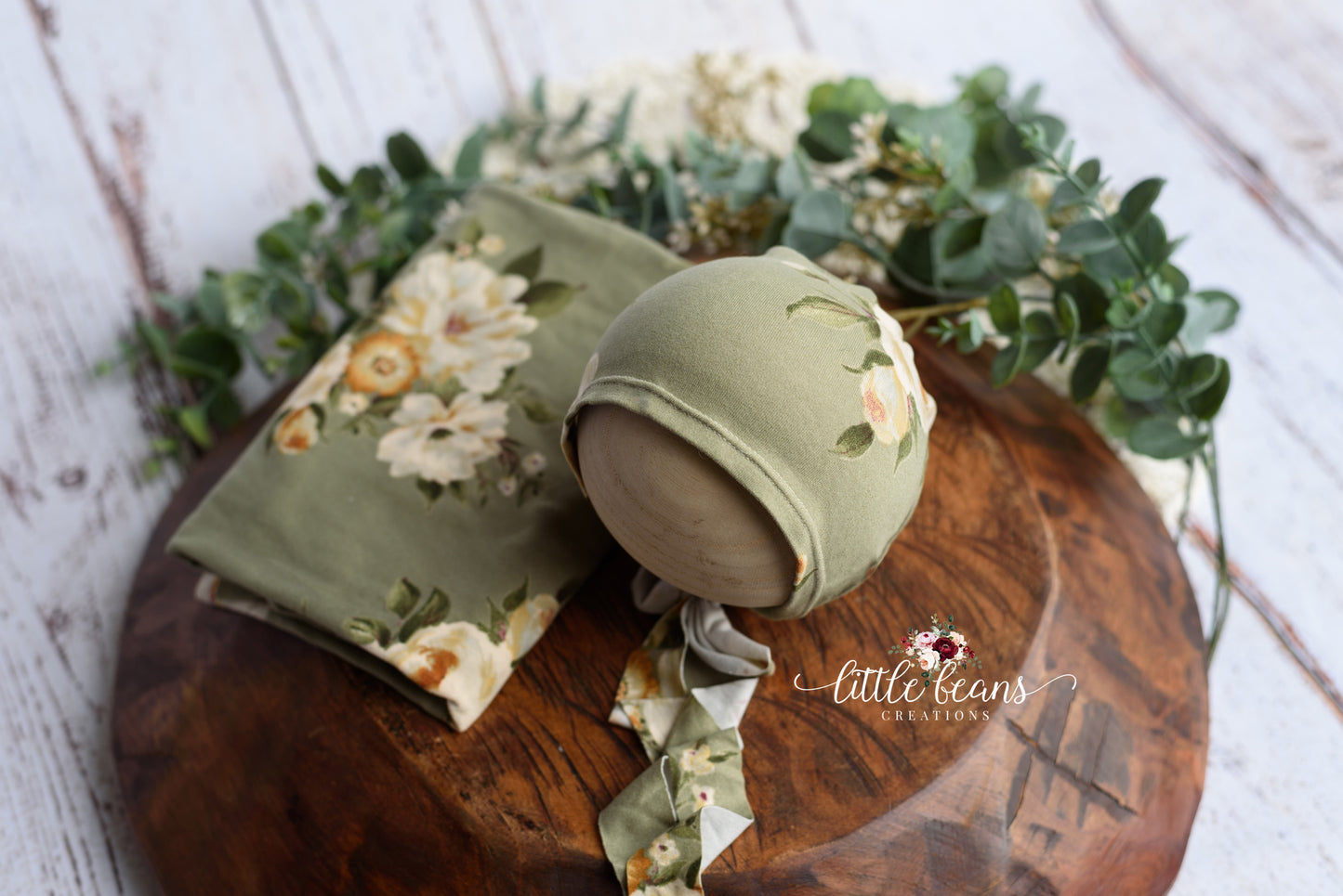 Magnolia Bonnet and Stretch Wrap Set