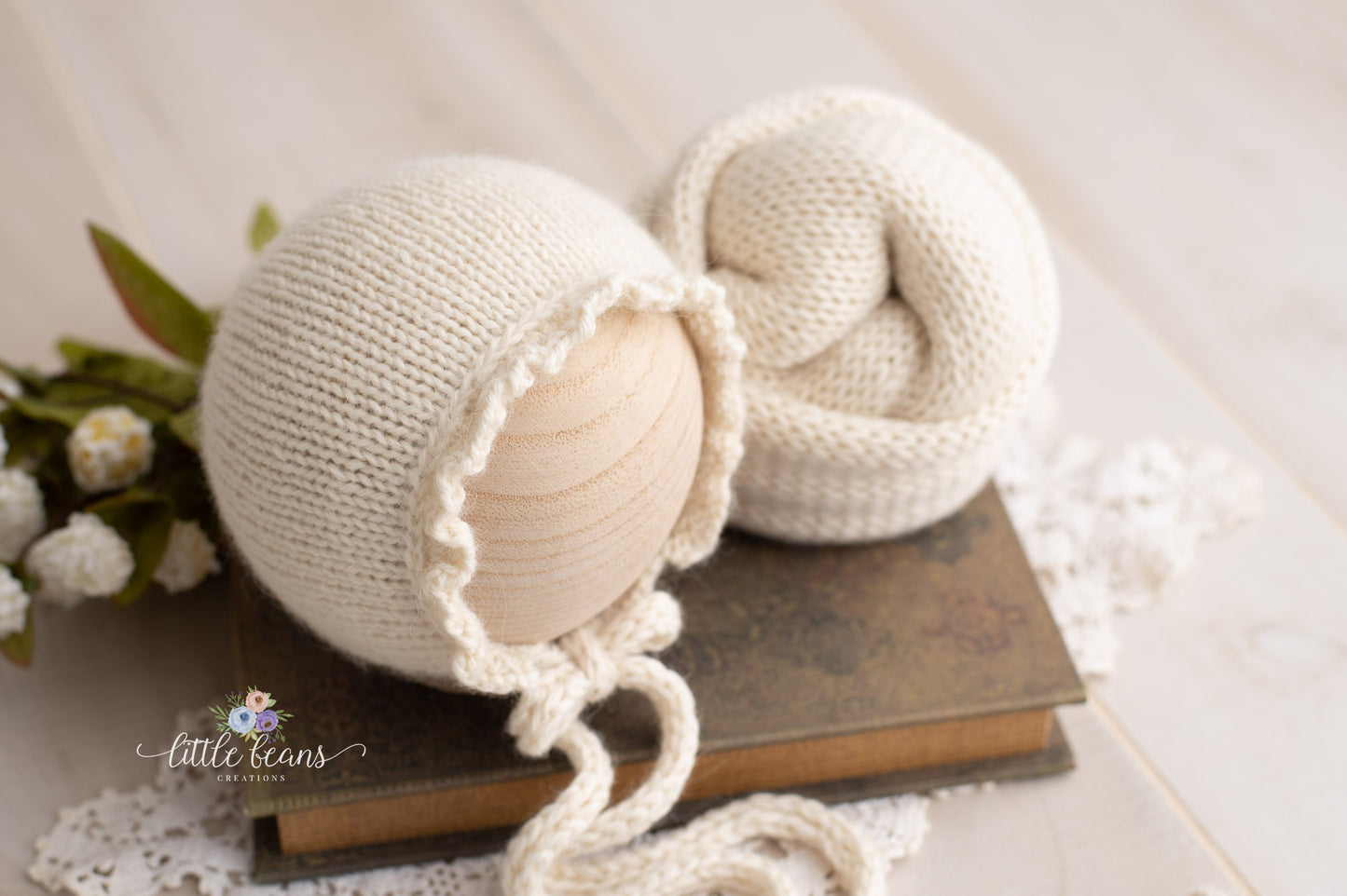 Ruffle Bonnet and/or Wrap