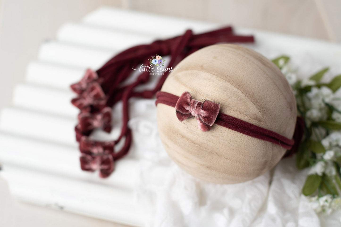 Brick Velvet Bow Tieback