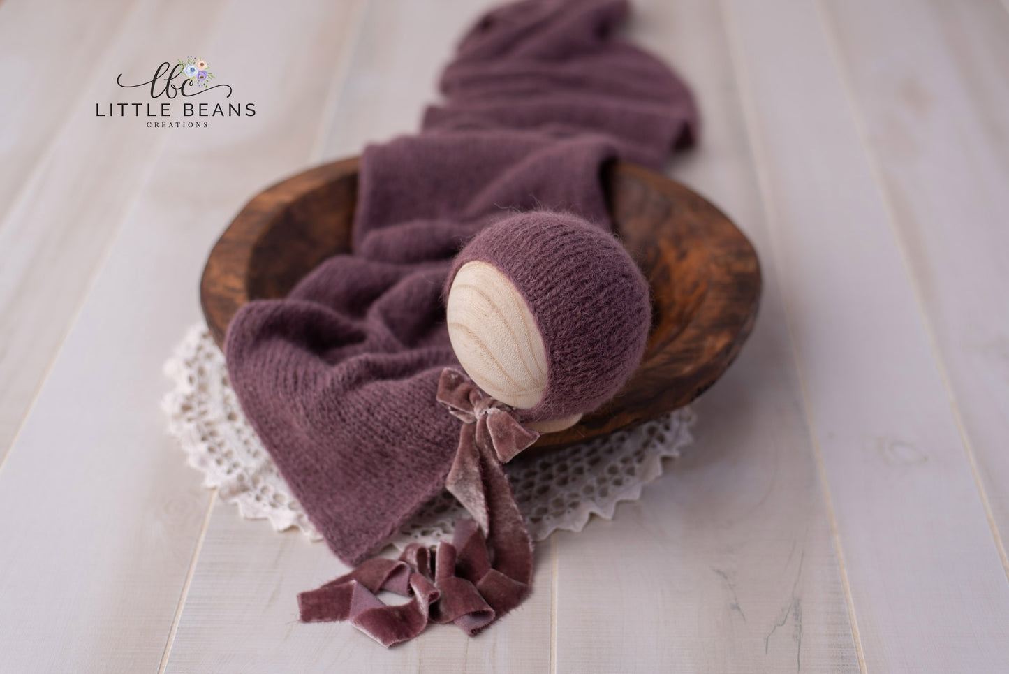 Remy Bonnet or Wrap in Eggplant (preorder)