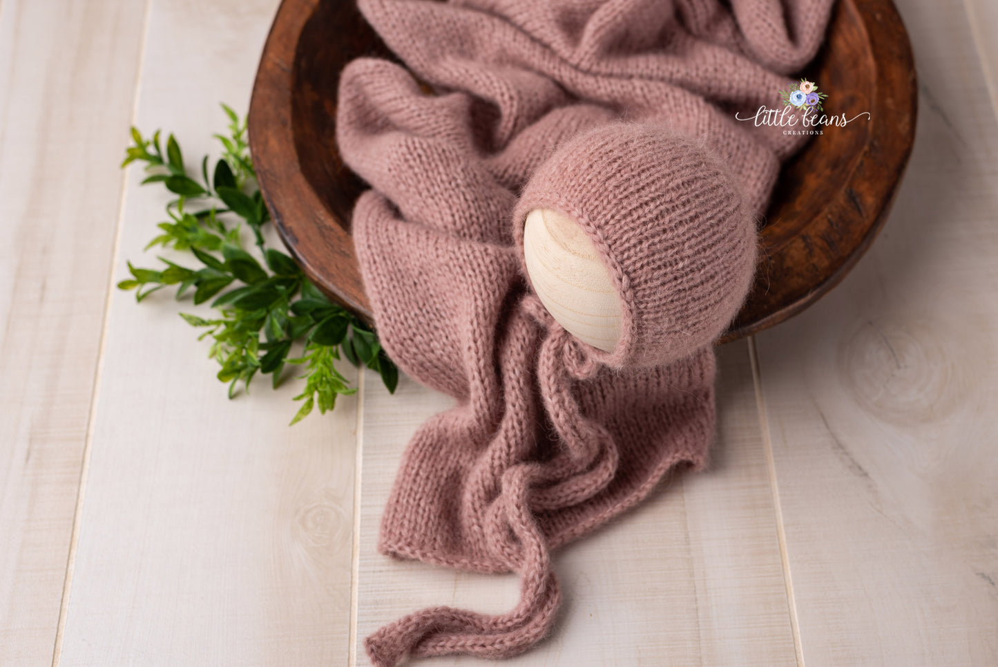 Remy Bonnet and/or Wrap in Dusty Pink - Preorder