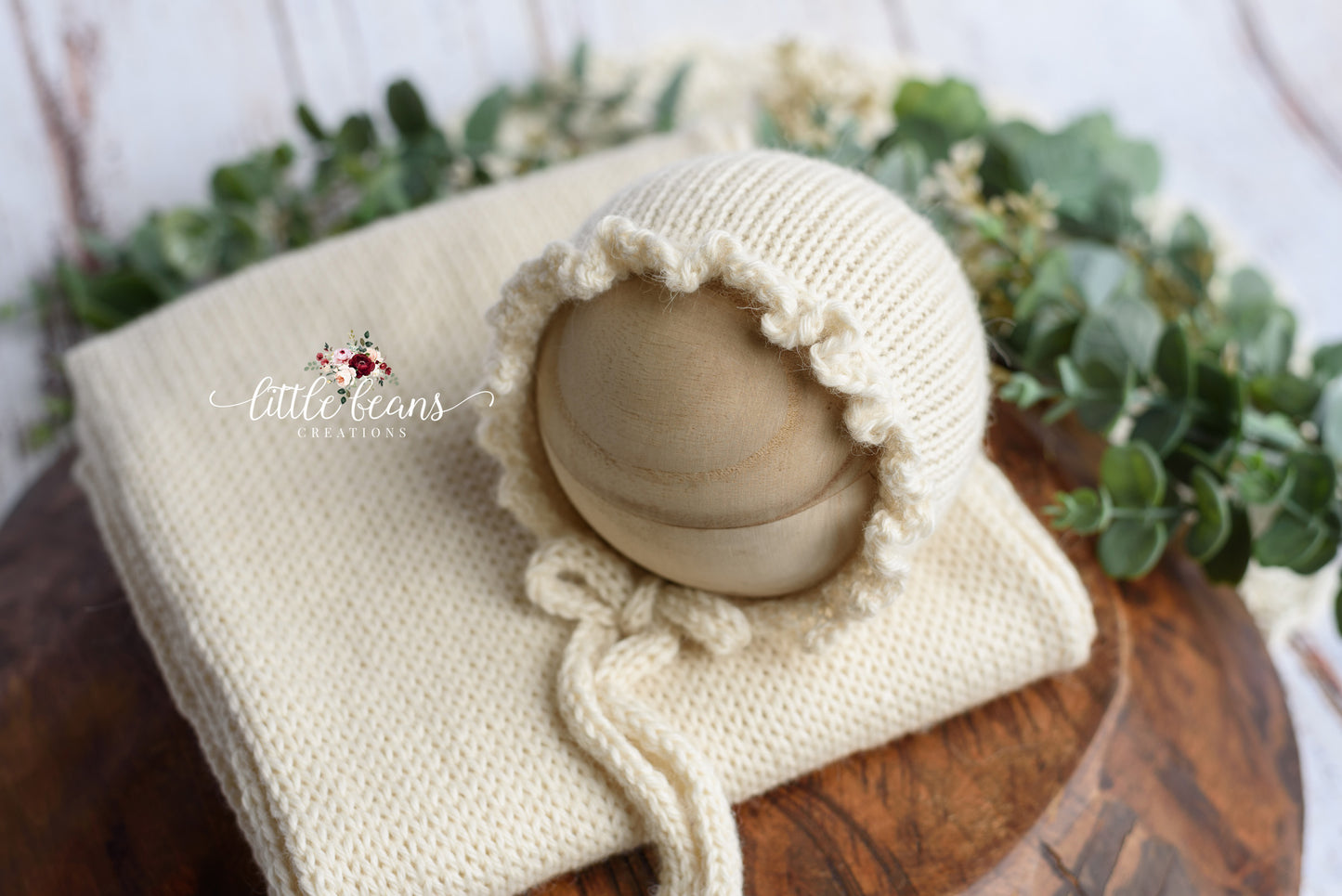 Ruffle Bonnet and/or Wrap