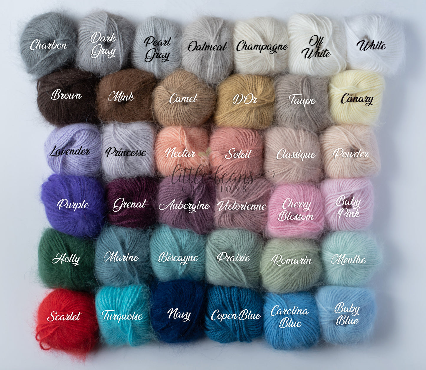 Belangor Angora Colors. Galler Angora. Belangor Angora Colors